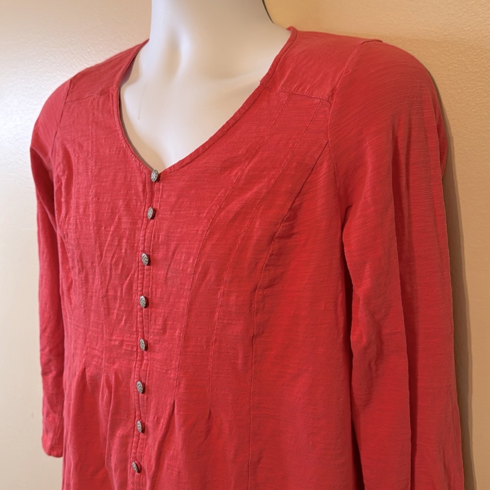 J JILL Orange Top.   Size Small - Picture 3 of 10